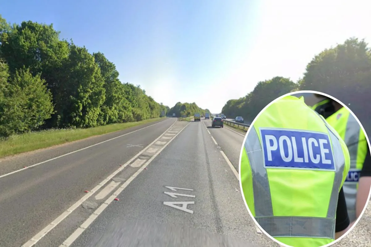 Appeal following collision on A11 at Wymondham