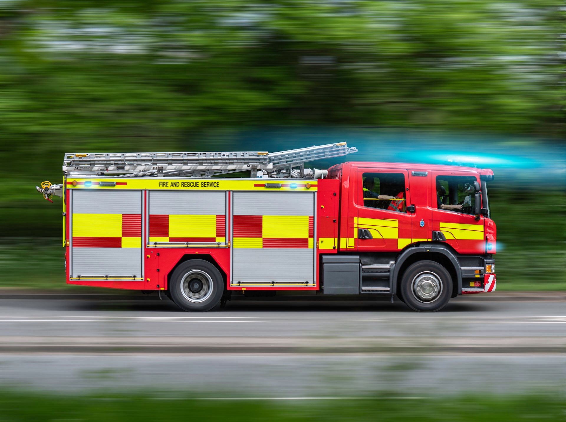 Tonnes of bark catch fire at a property in Weston Longville