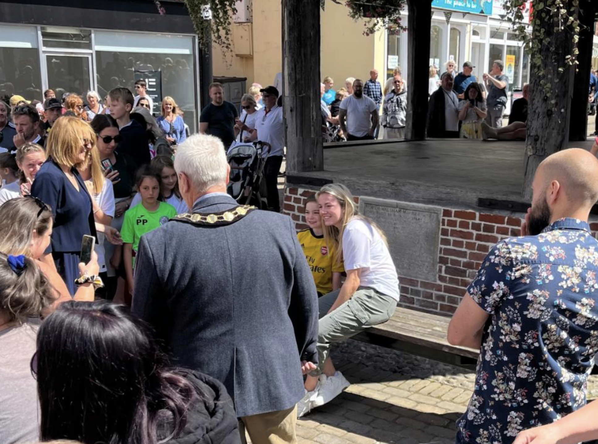 Lauren Hemp celebrates homecoming in North Walsham